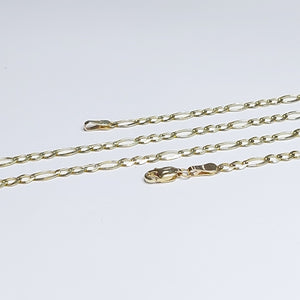 CADENA TEJIDO 3X1 14K 55 CM 8 GR (NUEVO)