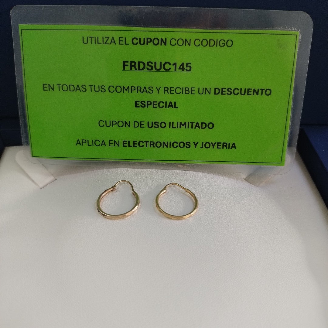 ARRACADAS PAR ORO 10 K 1.2 GRMS (SEMINUEVO)