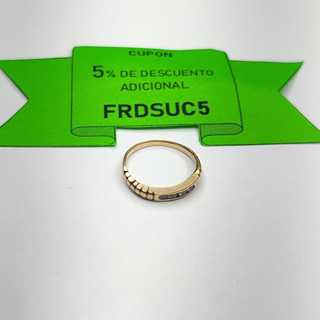 ANILLO ORO 14 K 1,50 GRMS (SEMINUEVO)