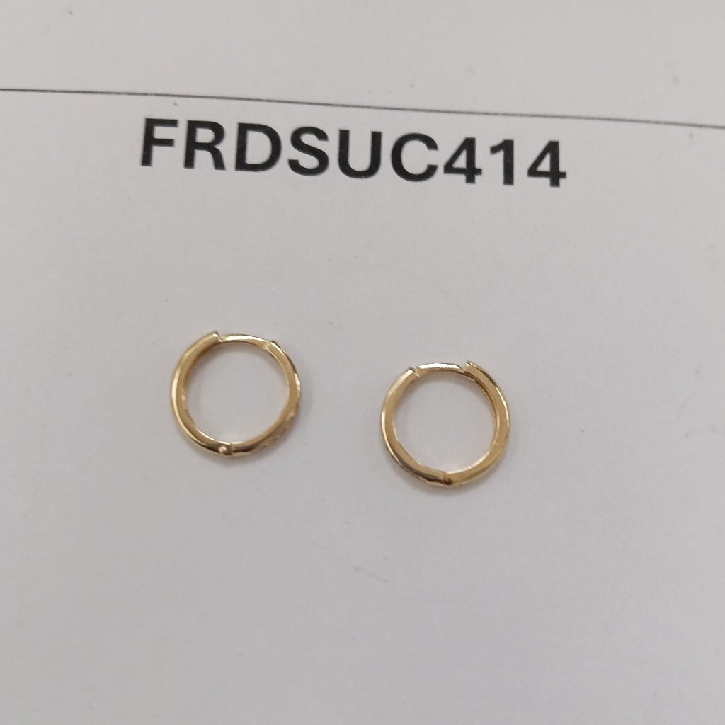 ARETES ARRACADA C CIRCONIAS 14K 1.5 GR (NUEVO)