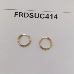 ARETES ARRACADA C CIRCONIAS 14K 1.5 GR (NUEVO)