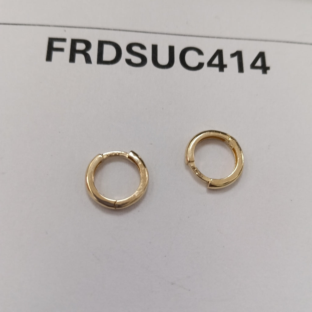 ARETES HUGGIES LISAS 14K 1.3 GR (NUEVO)
