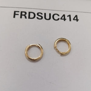 ARETES HUGGIES LISAS 14K 1.3 GR (NUEVO)