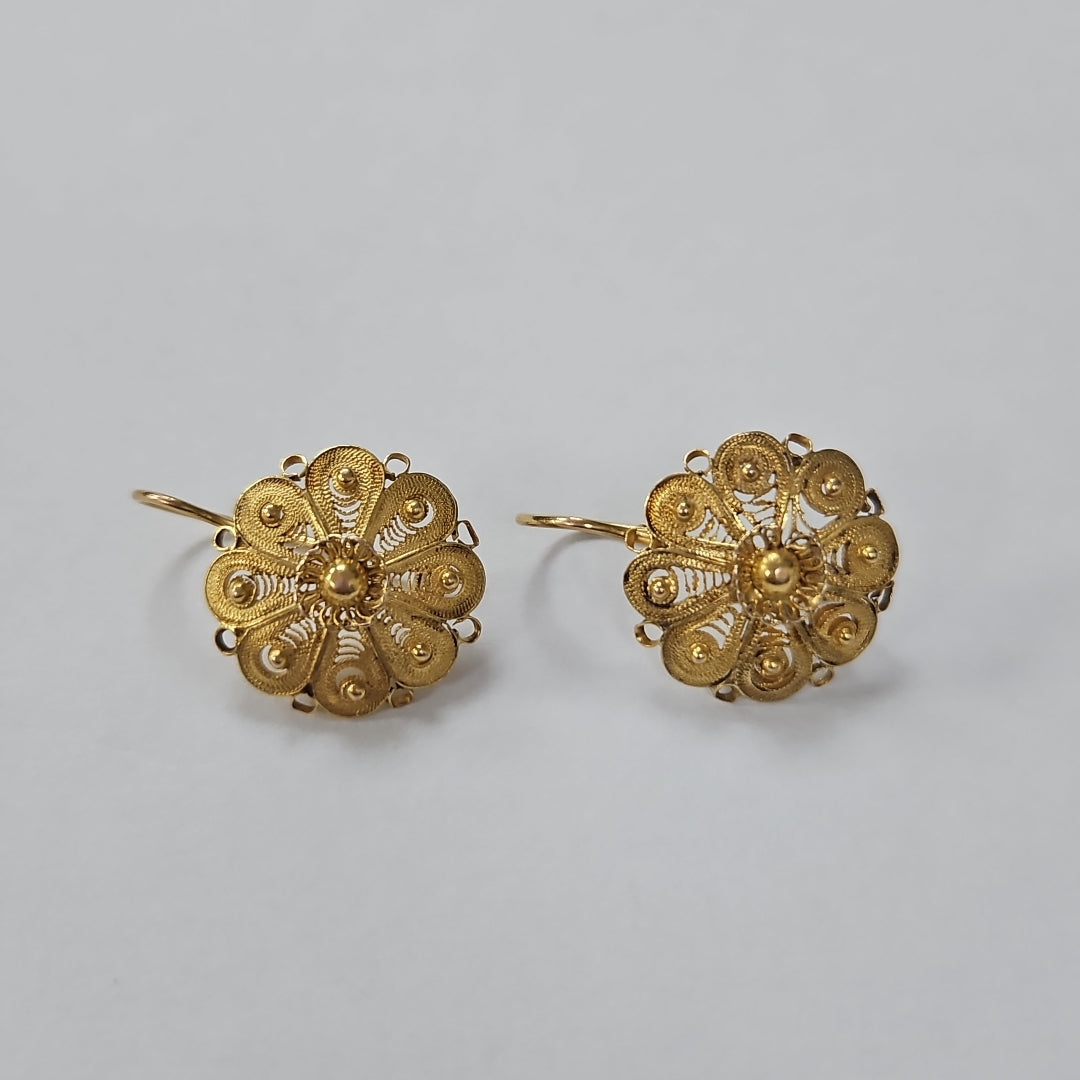 ARETES PAR ORO 10 K 3.3 GRMS (SEMINUEVO)