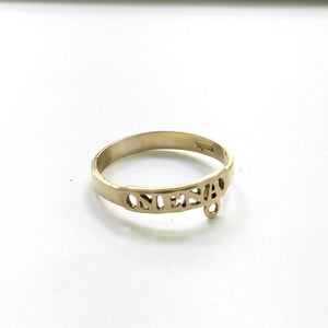ANILLO ORO 10 K 1,10 GRMS (SEMINUEVO)
