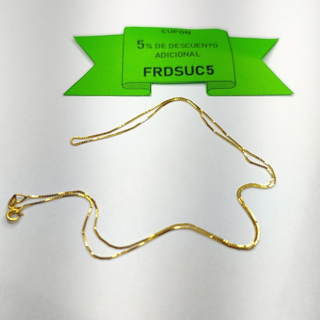 CADENA ORO 14 K 1.2 GRMS (SEMINUEVO)