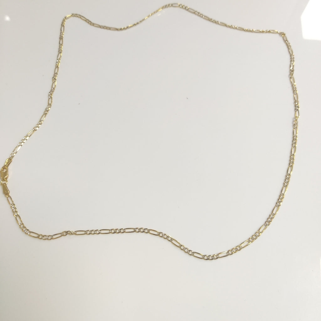 CADENA 3X1 DIAMANTADA 14K 55 CM 4.6 GR (NUEVO)