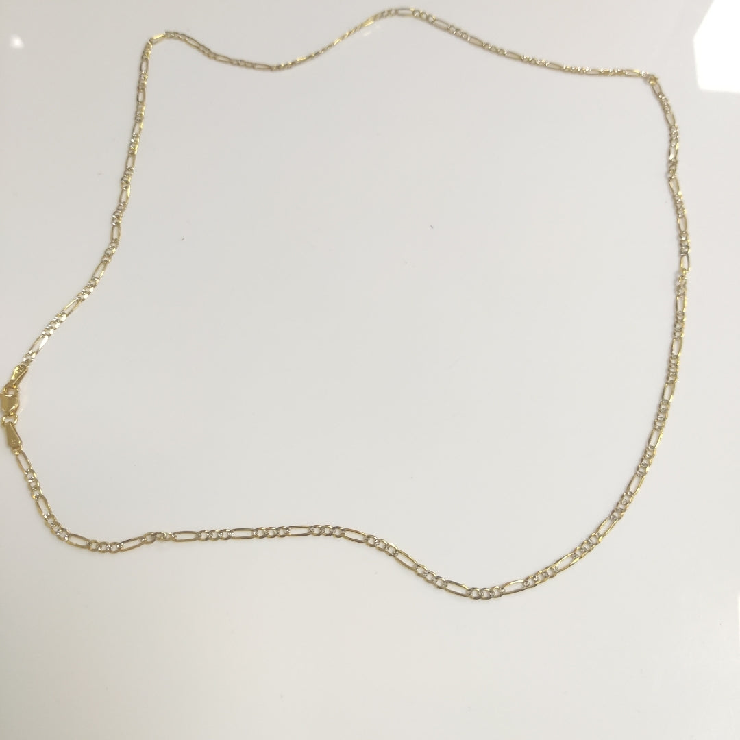 CADENA 3X1 DIAMANTADA 14K 55 CM 4.6 GR (NUEVO)