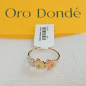 ANILLOS ANILLITO FIG FLORES 10K TALLA 9 1.3 GR (NUEVO)
