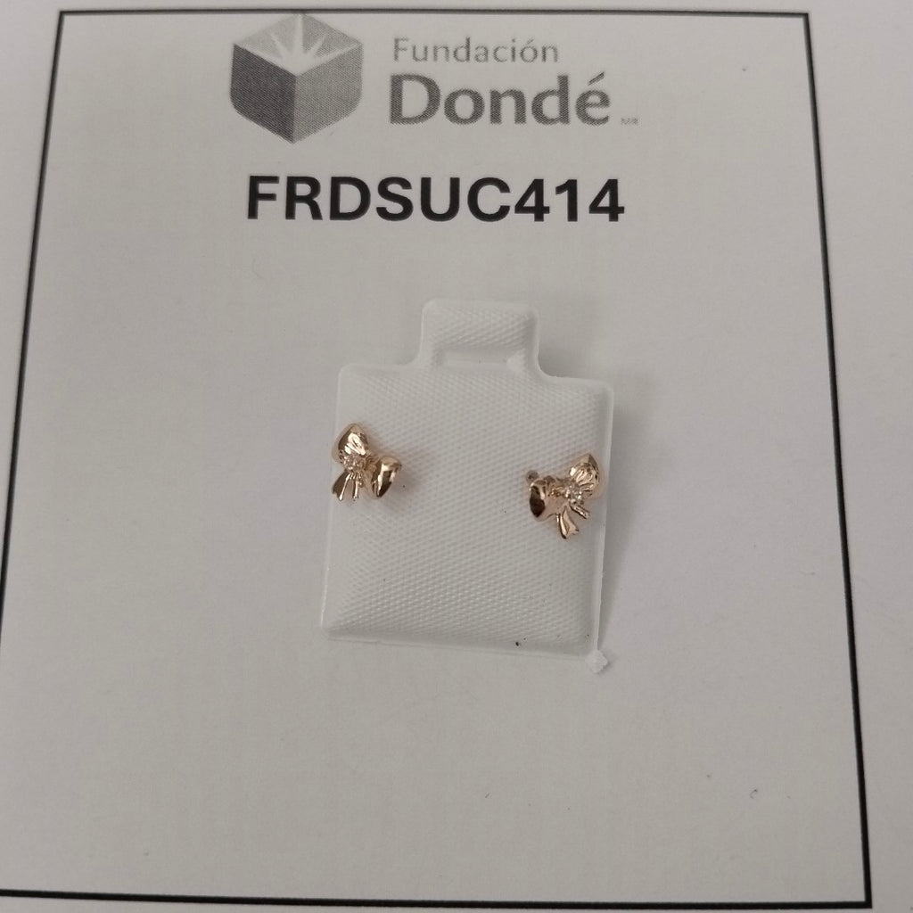 BROQUELES BROQUEL FIG MOÑO C CIRCONIA 14K 0.2441 GR (NUEVO)