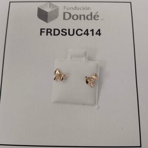BROQUELES BROQUEL FIG MOÑO C CIRCONIA 14K 0.2441 GR (NUEVO)
