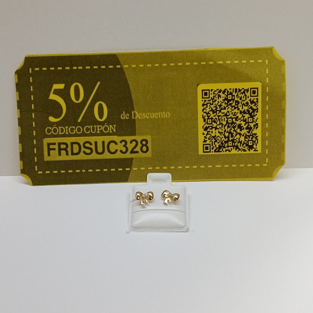 BROQUELES BROQUEL FIG MOÑO C CIRCONIA 14K 0.2441 GR (NUEVO)