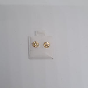 BROQUELES BROQUEL FIG BOTON C CIRCONIA 14K 0.2916 GR (NUEVO)