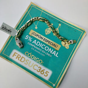 PULSERA MONACO ORO 14K 9.7 (NUEVO)