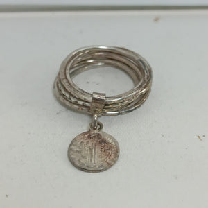SEMANARIO DE ARGOLLAS PLATA 4,50 GRMS (SEMINUEVO)