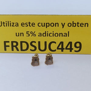 BROQUELES BROQUEL FIG CAPIBARA 14K 0.2657 GR (NUEVO)