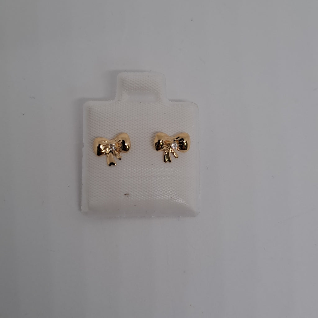 BROQUELES BROQUEL FIG MOÑO C CIRCONIA 14K 0.2441 GR (NUEVO)