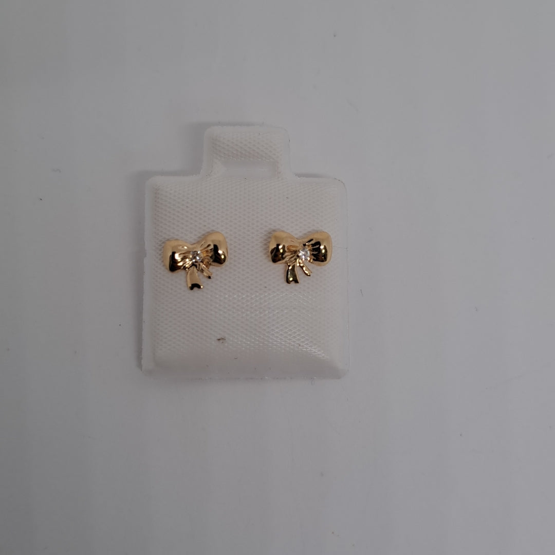 BROQUELES BROQUEL FIG MOÑO C CIRCONIA 14K 0.2441 GR (NUEVO)