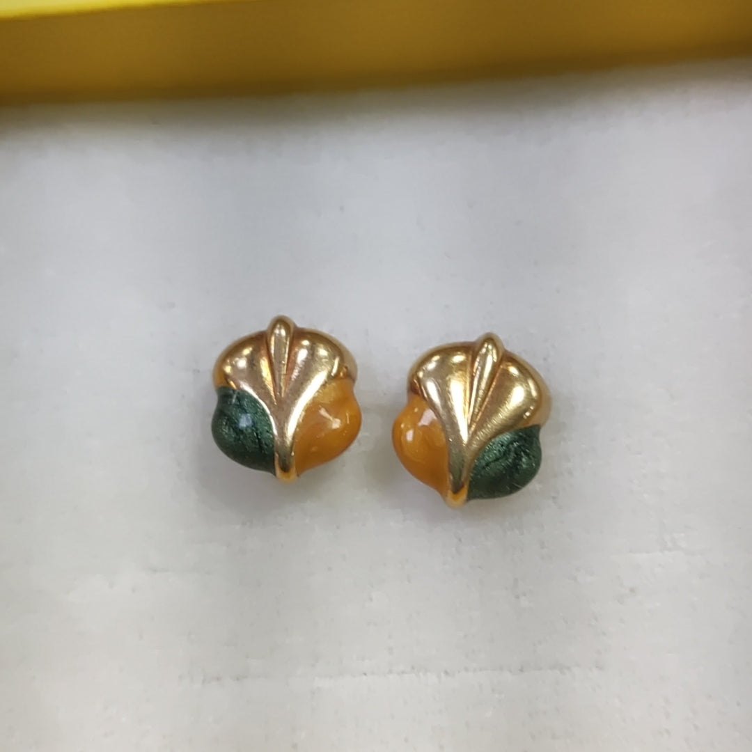 ARETES PAR ORO 14 K 1.8 GRMS (SEMINUEVO)