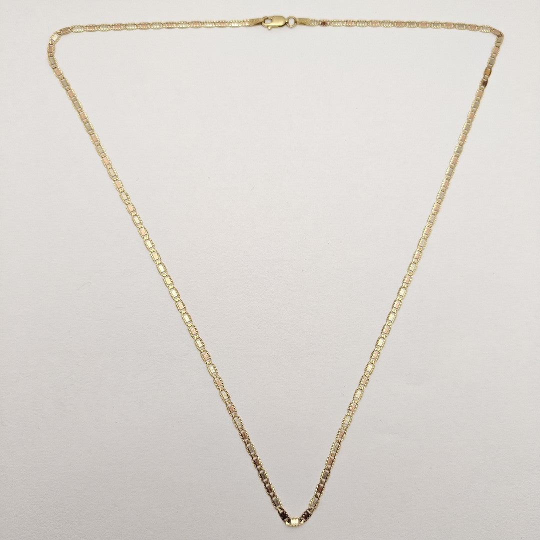 CADENA ORO COMBINADO 14 K 2,70 GRMS (SEMINUEVO)