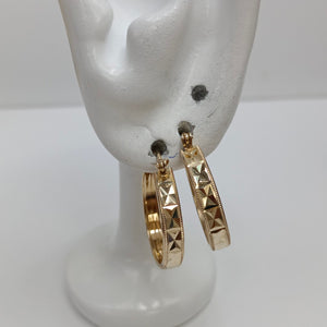 ARETES ARRACADAS LABRADAS 10K 2.3 GR (NUEVO)
