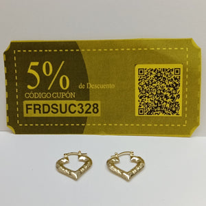 ARETES ARRACADAS 14K 1.8 GR (NUEVO)
