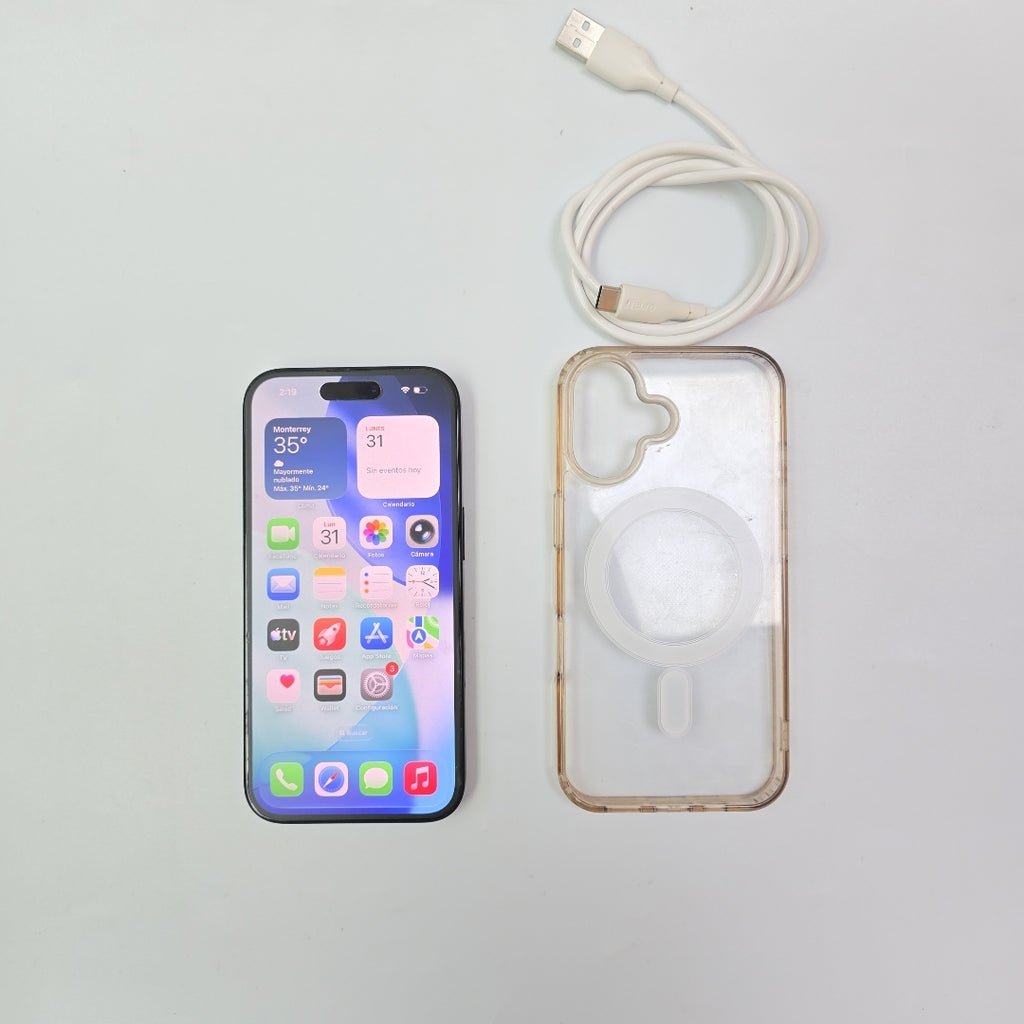 CELULAR APPLE IPHONE 16 A3081 (2024) 128 GB 8 GB RAM (SEMINUEVO)