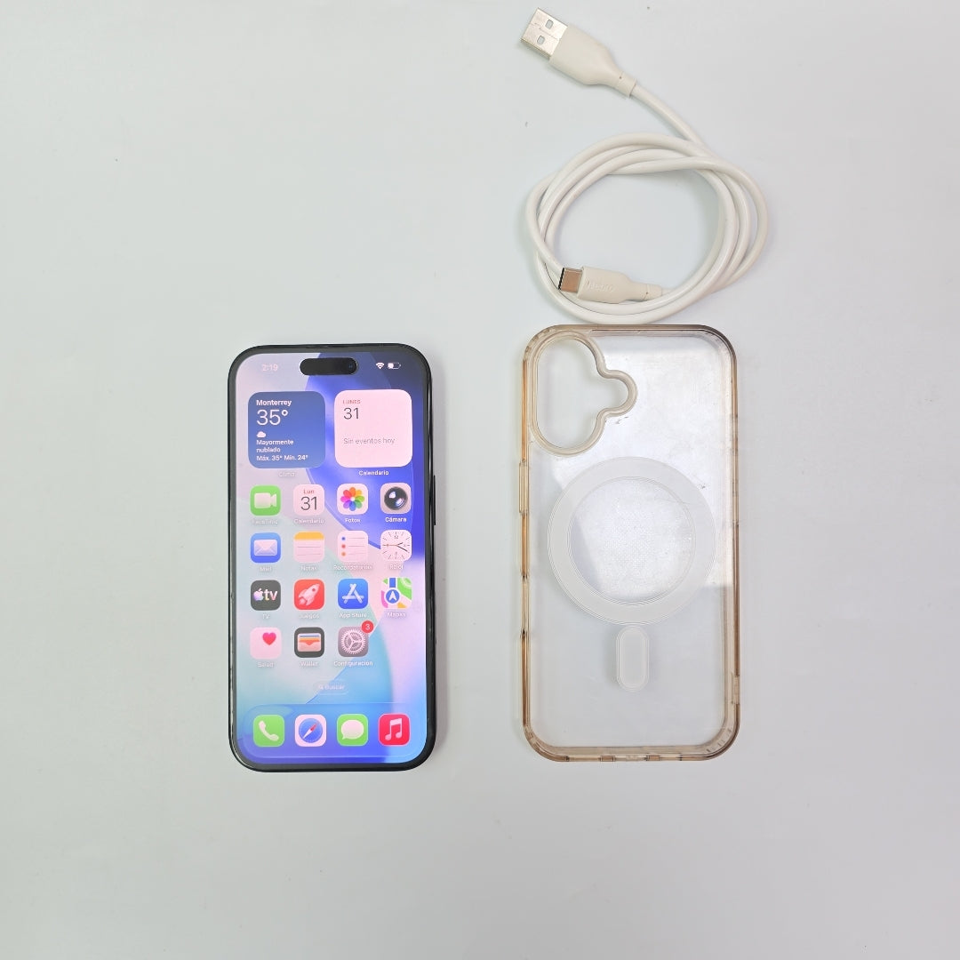 CELULAR APPLE IPHONE 16 A3081 (2024) 128 GB 8 GB RAM (SEMINUEVO)
