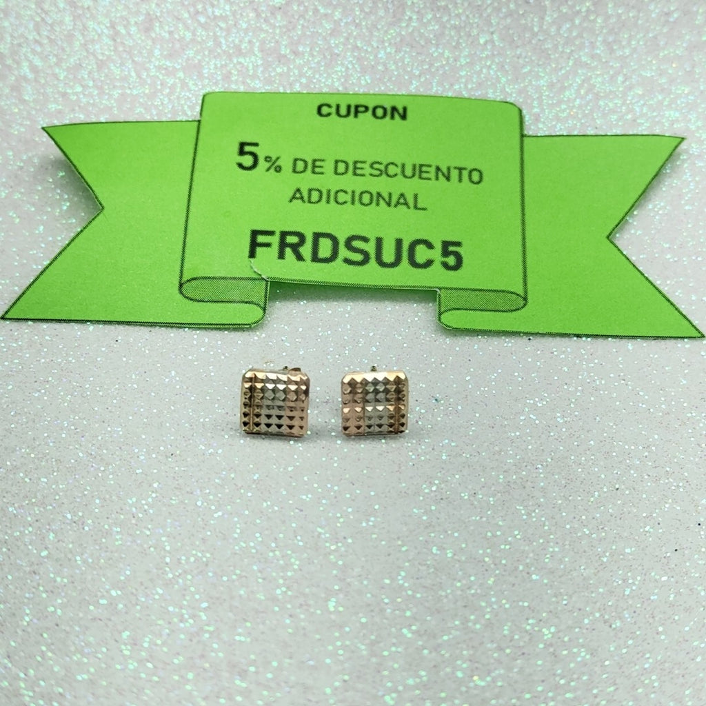 BROQUELES PAR ORO COMBINADO 14 K 1.2 GRMS (SEMINUEVO)