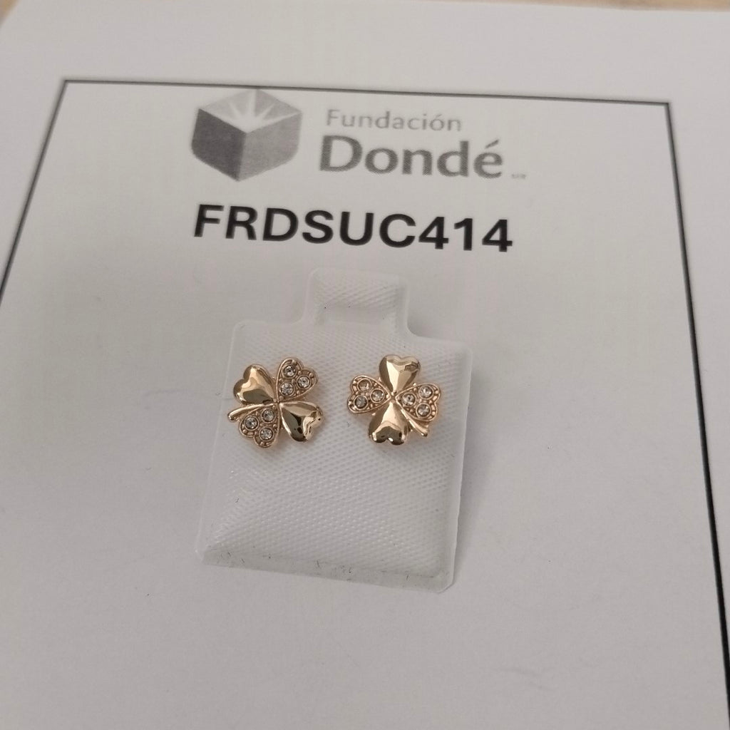 BROQUELES BROQUEL FIG TREBOL 14K 0.2851 GR (NUEVO)