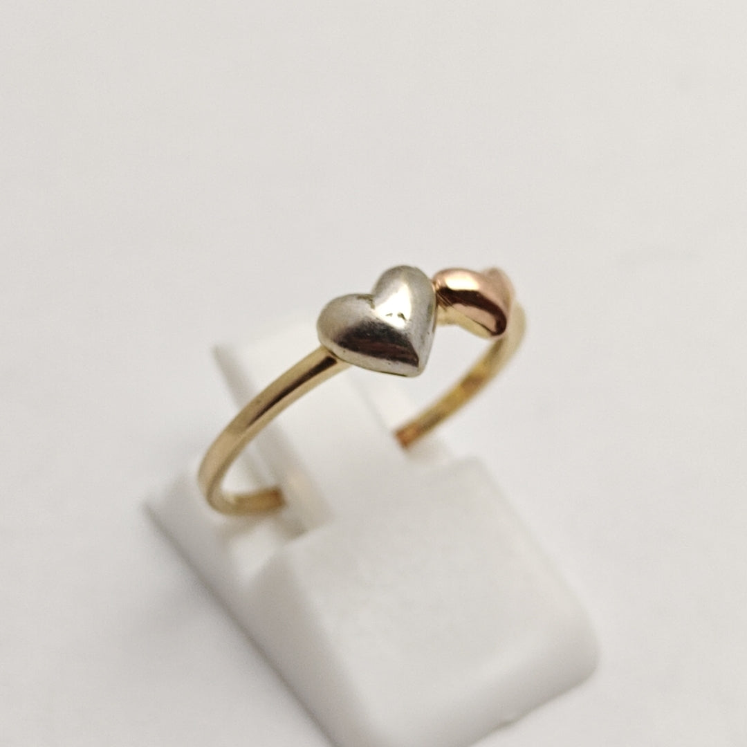 ANILLITO ORO COMBINADO 14 K 1,40 GRMS (SEMINUEVO)