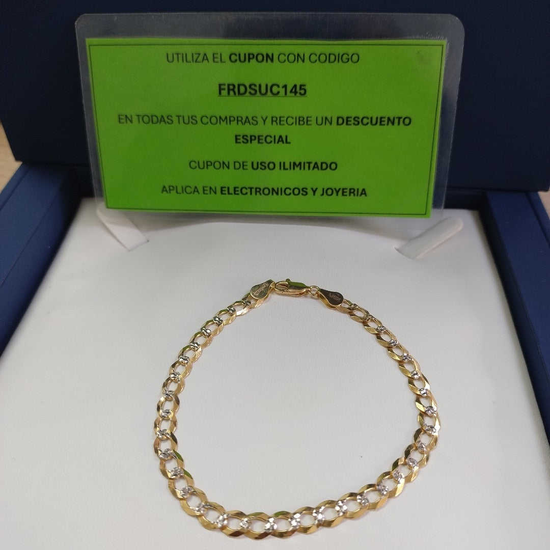 PULSERA BARBADA 14K 21 CM 6.3 GR (NUEVO)