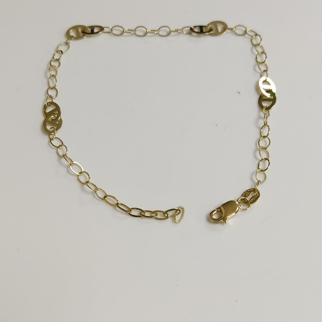 PULSERA ESPECIAL 14K 21 CM 1.8 GR (NUEVO)