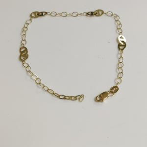 PULSERA ESPECIAL 14K 21 CM 1.8 GR (NUEVO)