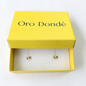 BROQUELES BROQUEL FIG CORAZON C CIRCONIA 14K 0.2603 GR (NUEVO)