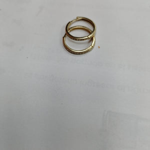 ARETES ARRACADAS C CIRCONIAS 14K 2 GR (NUEVO)