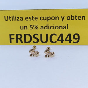BROQUELES BROQUEL FIG MOÑO C CIRCONIA 14K 0.2441 GR (NUEVO)