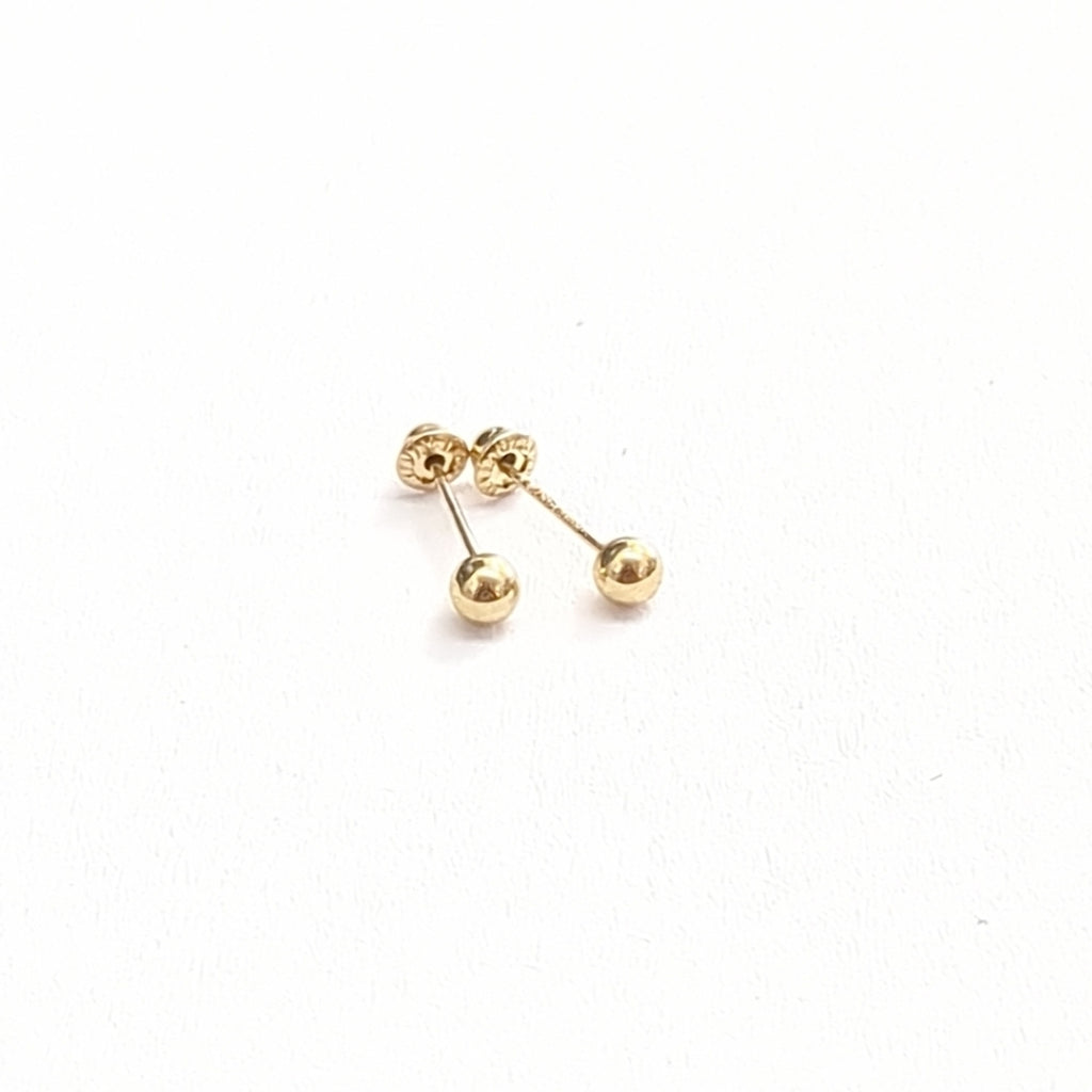BROQUELES BROQUEL FIG ESFERA 14K 0.1408 GR (NUEVO)