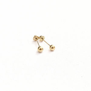 BROQUELES BROQUEL FIG ESFERA 14K 0.1408 GR (NUEVO)