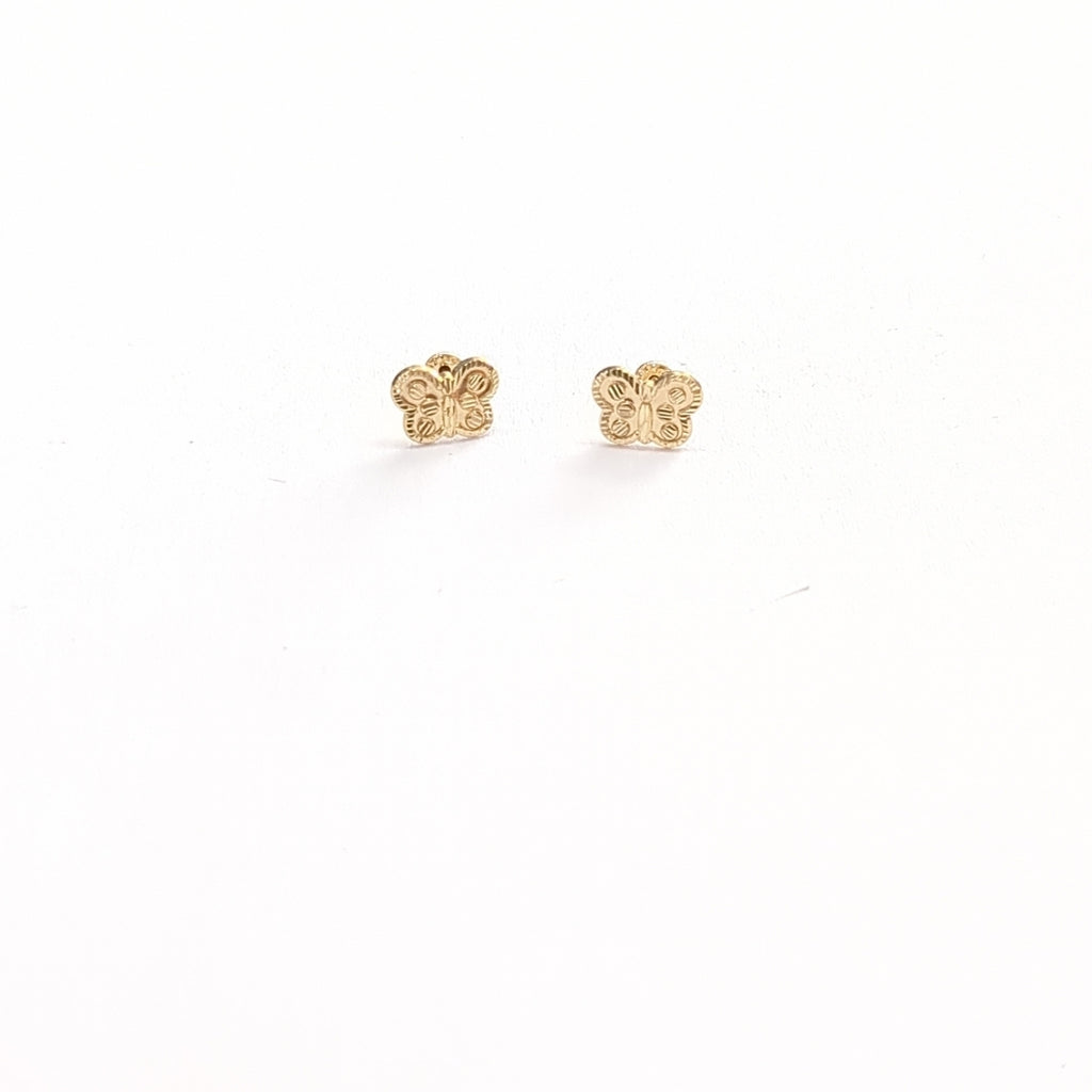 BROQUELES BROQUEL FIG MARIPOSA 14K 0.2668 GR (NUEVO)