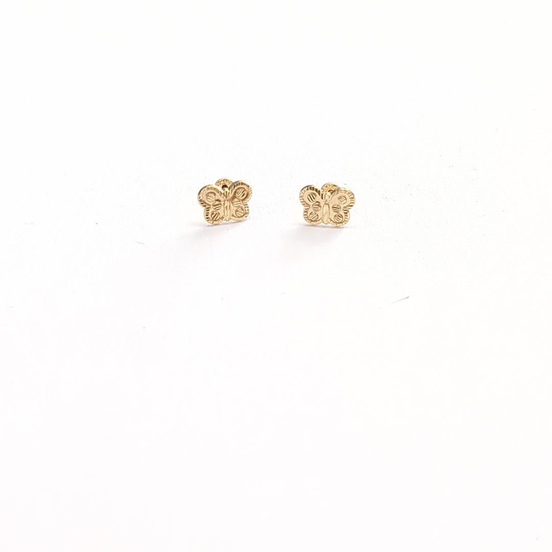 BROQUELES BROQUEL FIG MARIPOSA 14K 0.2668 GR (NUEVO)