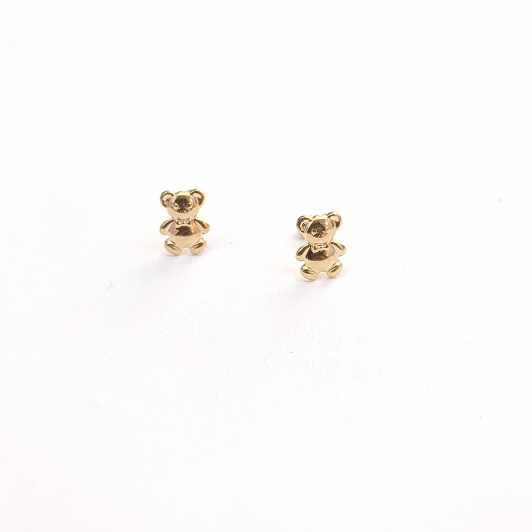 BROQUELES BROQUEL FIG OSO 14K 0.2592 GR (NUEVO)