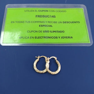 ARETES TEJIDO ARRACADAS ASTRIADAS 14K 2 GR (NUEVO)