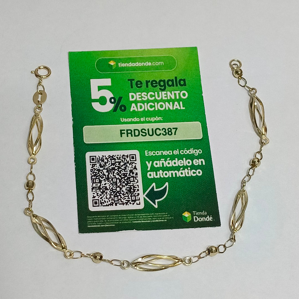 PULSERA ESPECIAL 14K 18 CM 2.1 GR (NUEVO)