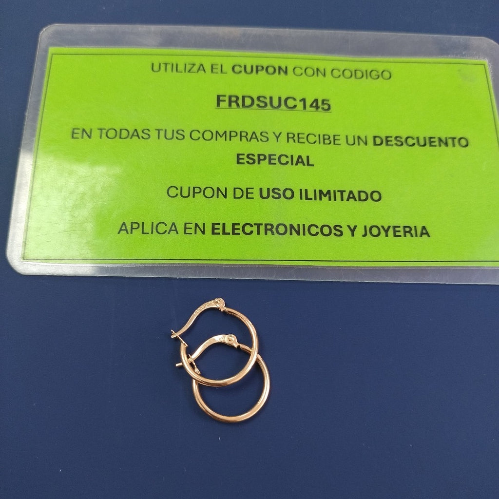 ARETES ARRACADAS 14K 1.1 GR (NUEVO)