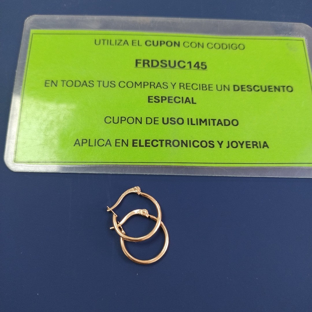 ARETES ARRACADAS 14K 1.1 GR (NUEVO)