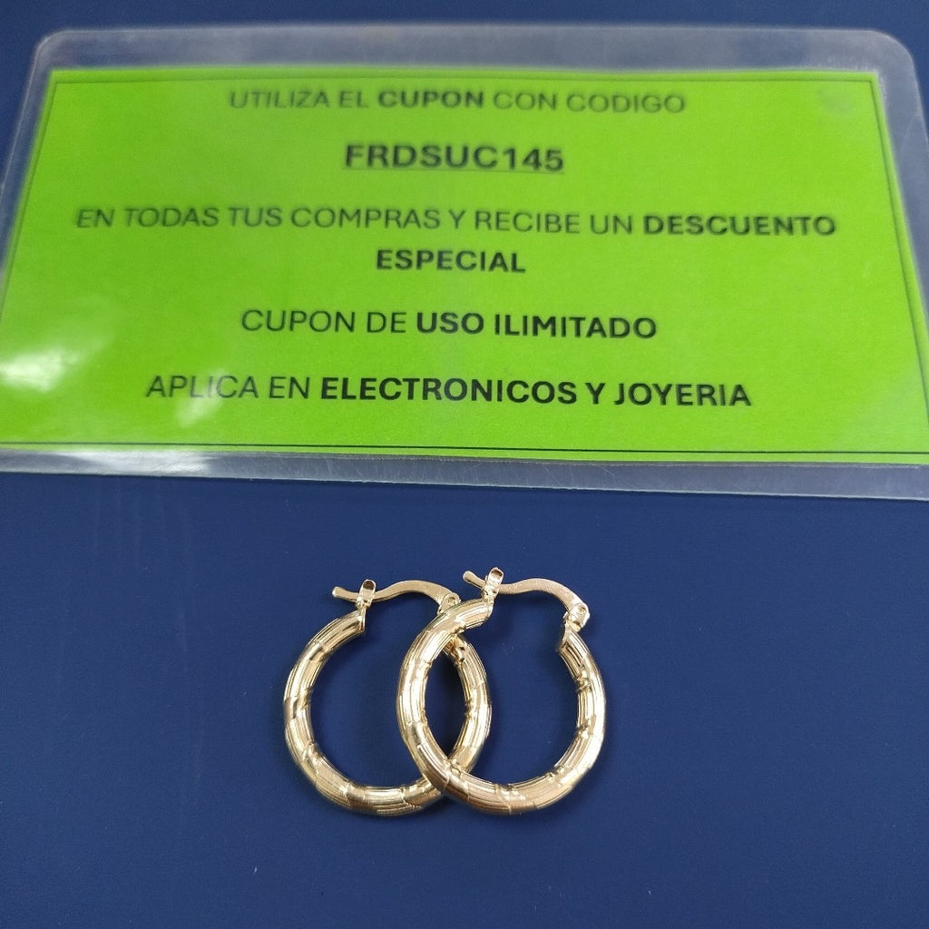 ARETES ARRACADAS 14K 2.7 GR (NUEVO)