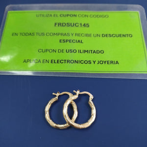 ARETES ARRACADAS 14K 2.7 GR (NUEVO)