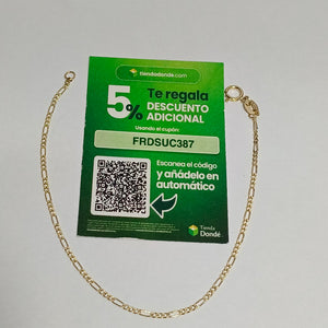 PULSERA 3X1 14K 18 CM 0.9 GR (NUEVO)