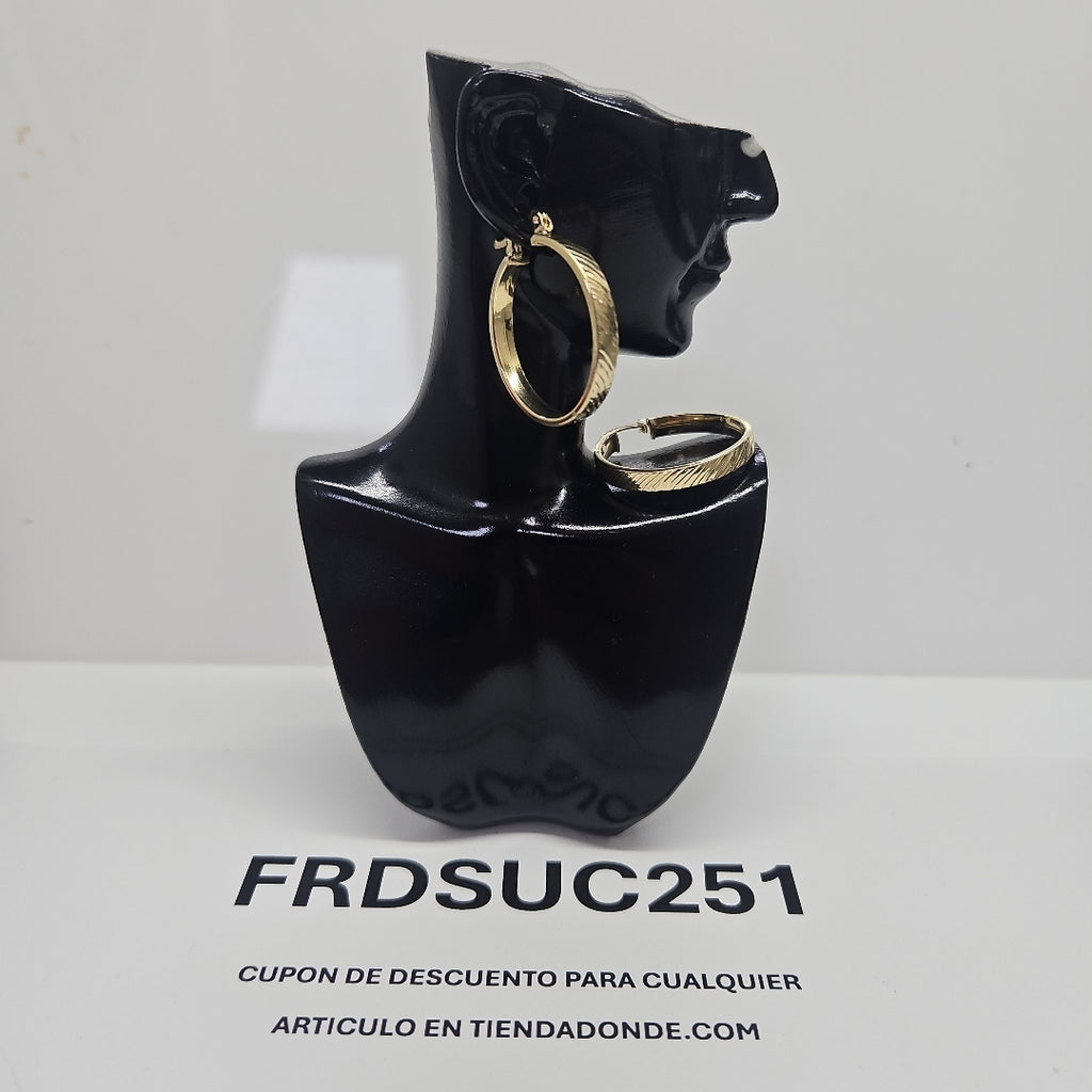 ARETES ARRACADA ASTRIADA 10K 2.3 GR (NUEVO)